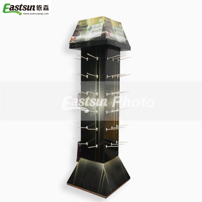 cardboard point of sale display stands  Colour display rack LED display rack