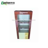 Eco-friendly corrugated paper potato chips cardboard display rack stand