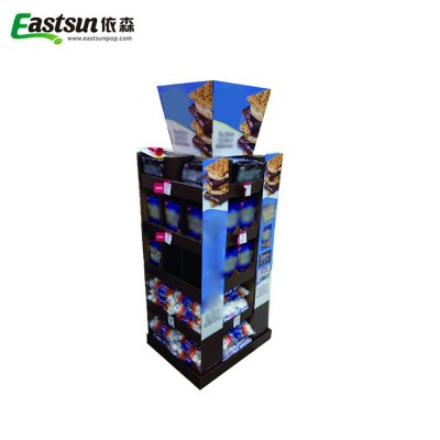 Supermarket biscuit display bulk food display shelf