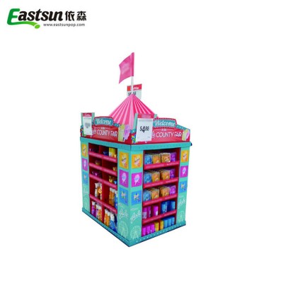 Pallet POS display of paper material for retail shop