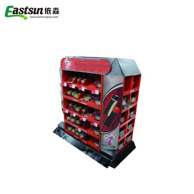 Supermarket Cardboard Paper Display Battery Stand Rack