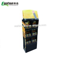 Retail Advertising 6 Shelves Cardboard Display For Battery