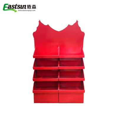 Wholesale Custom Shop 4-Layer Corrugated Paper Flooring Store Display Rack