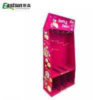 Red Display Supermarket Corrugated Cardboard Pop Display