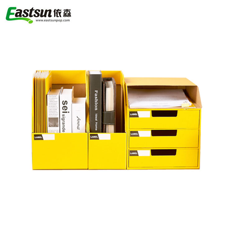 25.4 x 32 x 27.5 CM Recyclable Paper File Drawer Multipurpose Storage Box